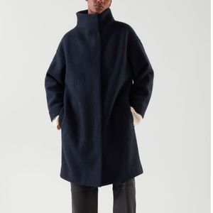 COS funnel neck wool coat